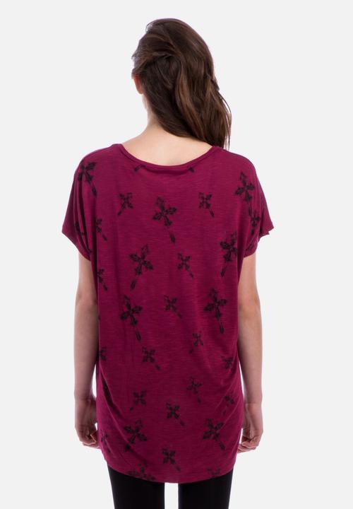 FATE - Crucifix Tee – Mulberry