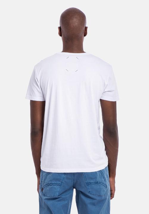 Brenham - Skull & Surf Tee – Optical White