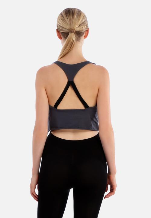 Nucleus - Crop Top Built-In Bra – Grey