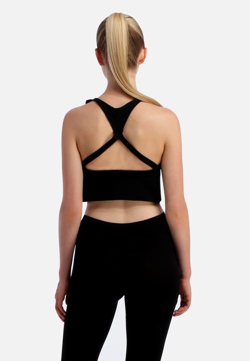 Nucleus - Crop Top Built-In Bra – Black