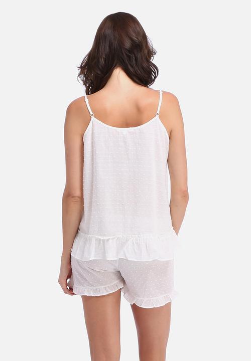 Poppy Divine - Woven Dotty Strappy PJ Top
