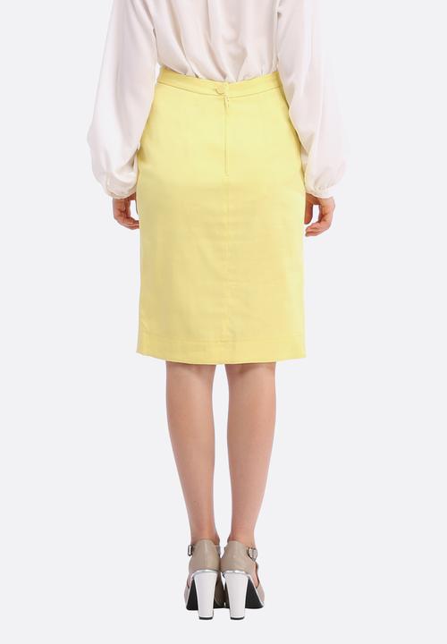 Nucleus - Pencil Skirt – Yellow