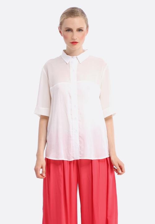 Selfi Couture - Horizon Line Shirt – White