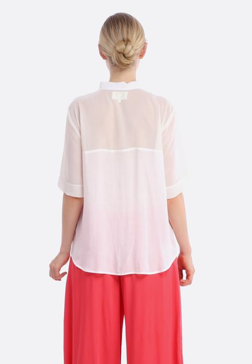 Selfi Couture - Horizon Line Shirt – White