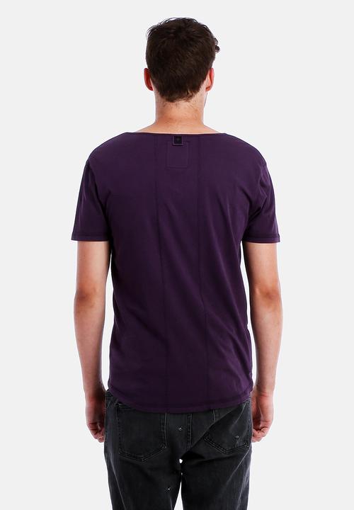 Apologies Aside - Purple Pennant Tee