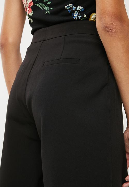 Missguided - Premium core pleat front culottes - black