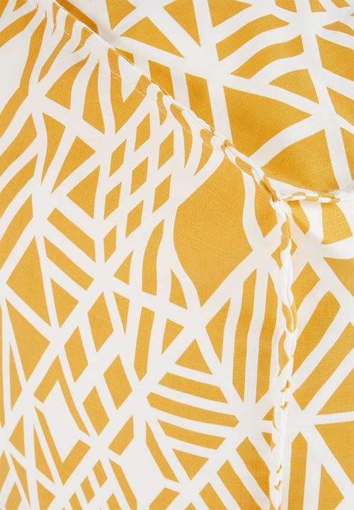 Sixth Floor - Saffron ottoman - yellow