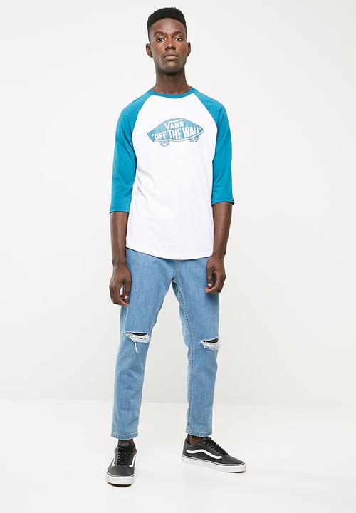 Vans - OTW raglan tee - blue & white 
