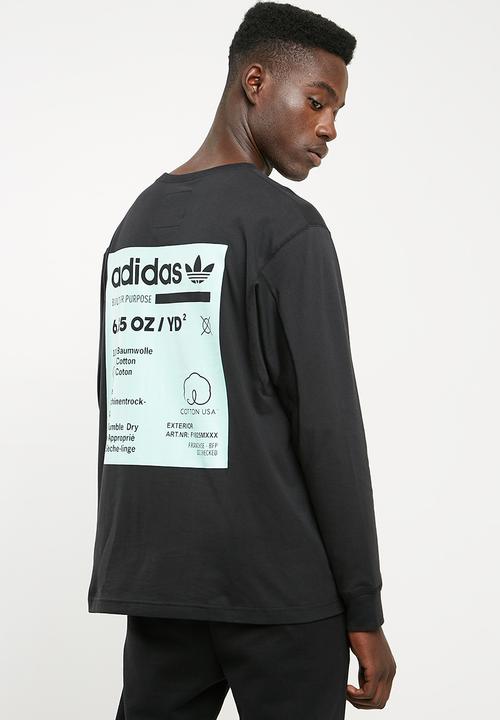 adidas Originals - Kaval long sleeve tee - black & green 