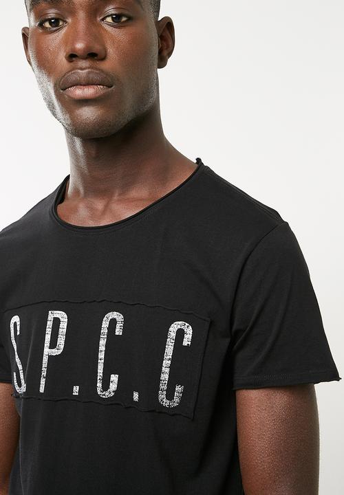 S.P.C.C - High density logo tee - black