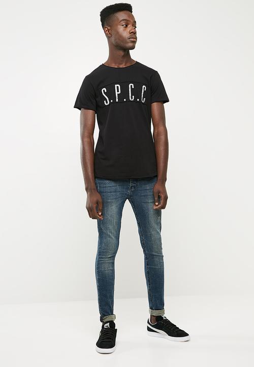 S.P.C.C - High density logo tee - black