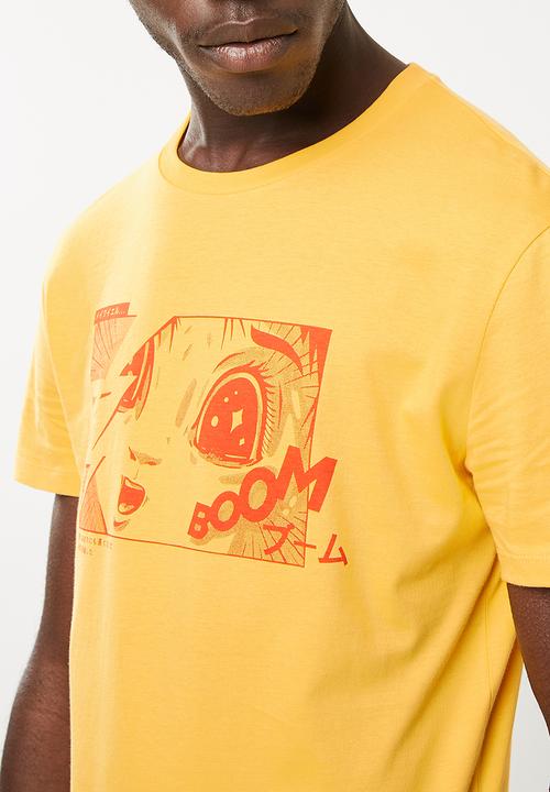 Superbalist - Printed crew neck tee - yellow