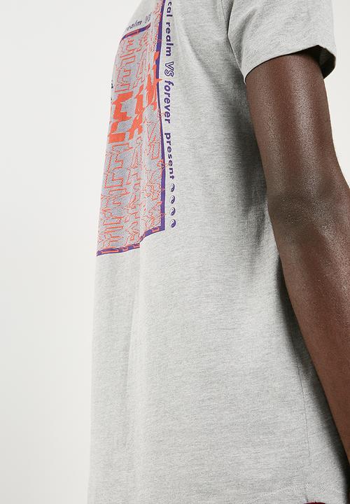 Superbalist - Curved hem longline tee - grey 