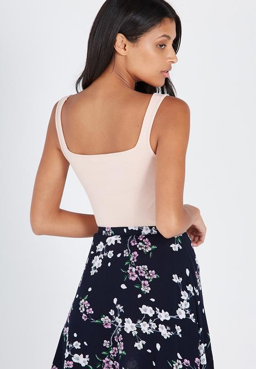 Supré  - Interlock square neck cami - pink