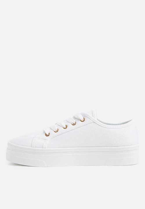 Cotton On - Willow platform sneaker - bright white