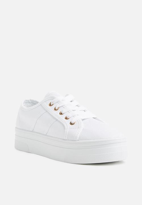 Cotton On - Willow platform sneaker - bright white