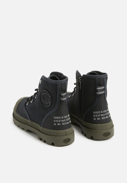 Palladium - Kids pampa hi  - navy
