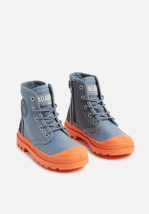 Palladium - Kids  pampa hi  - grey