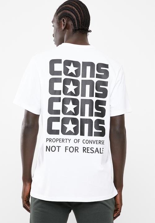 Converse - Wordmark tee - white