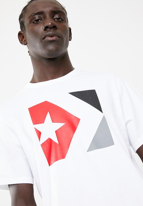 Converse - Converse star chevron box tee - white