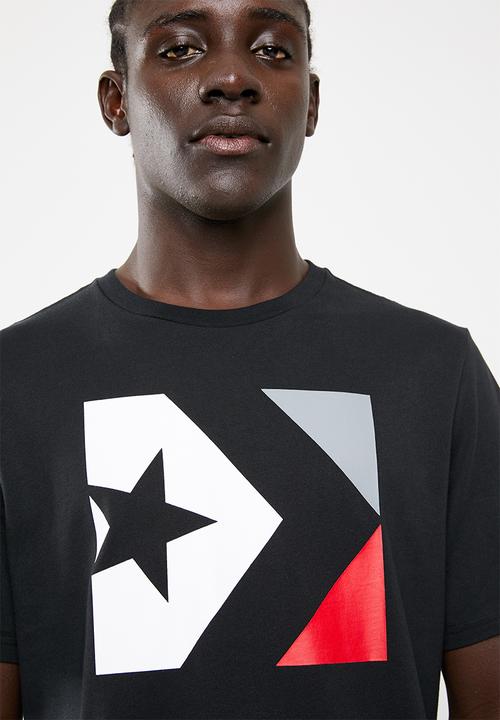 Converse - Star chevron box tee - black