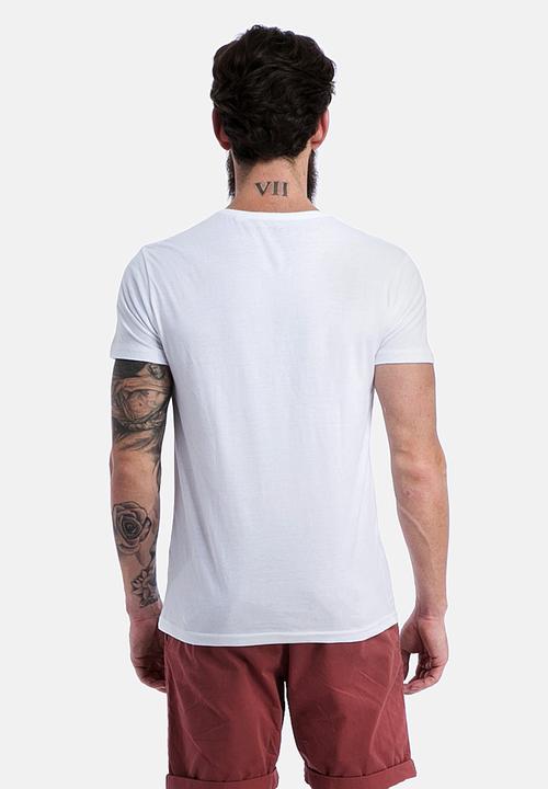 Silent Theory - Basic Raw Crew Tee – White