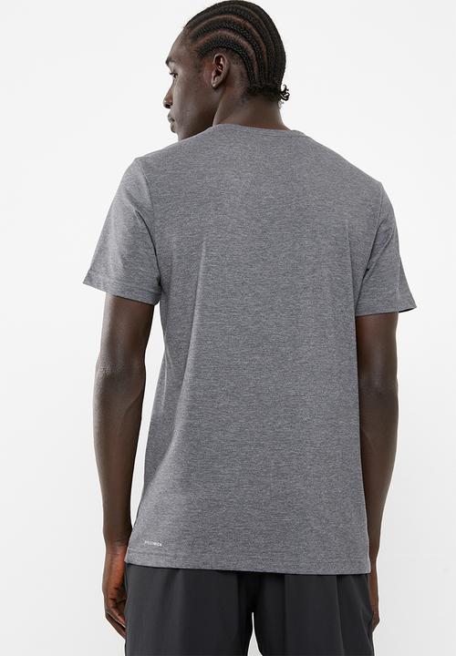 Reebok - EL stacked tee - charcoal 