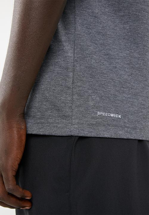 Reebok - EL stacked tee - charcoal 