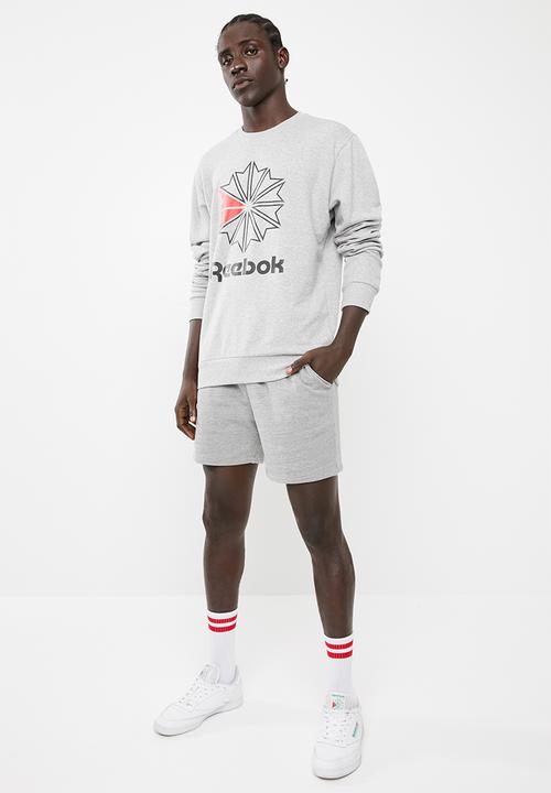 Reebok - Big starcrest crew top - grey