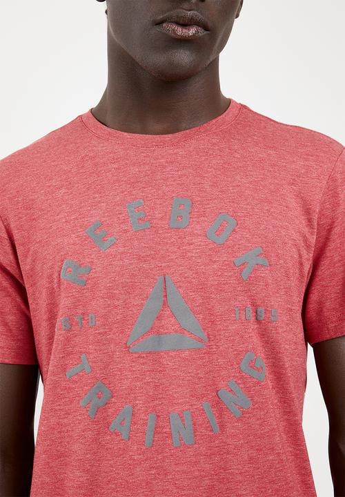 Reebok - Graphic TB tee - red melange