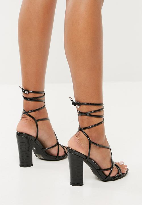 Missguided - Multi strap sandal - black