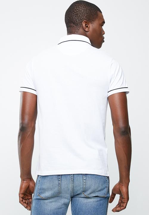 STYLE REPUBLIC - Block pique golfer - white 