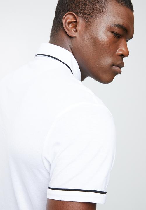 STYLE REPUBLIC - Block pique golfer - white 