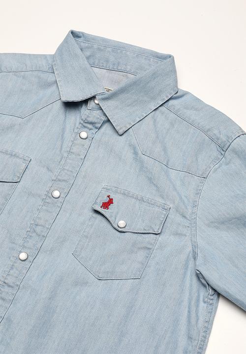 POLO - Riley denim shirt - blue