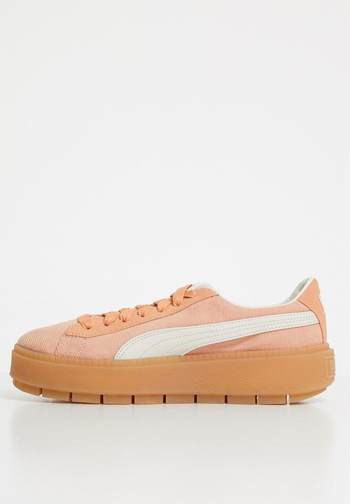 PUMA - Platform trace corduroy  - coral