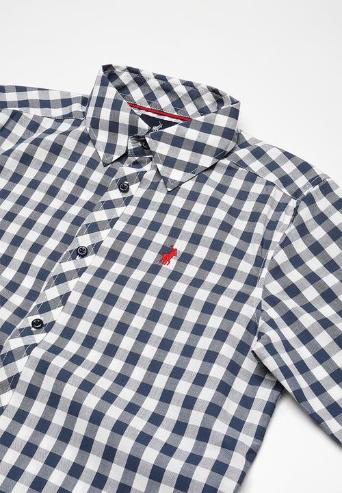 POLO - Cooper check shirt - navy