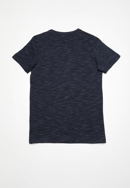 POLO - Ashton panelled tee - navy
