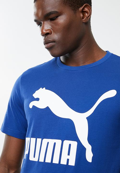 PUMA - Classics logo tee -  blue