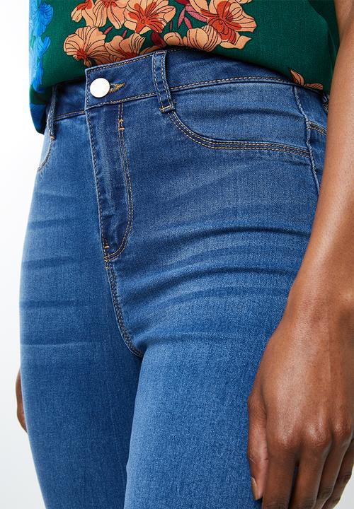 Missguided - Lawless high waisted - blue