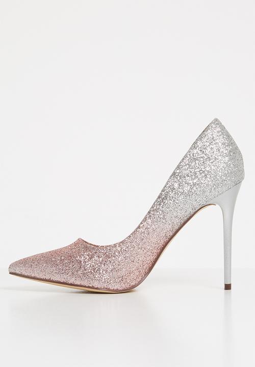 SISSY BOY - Glitter stiletto heels - pink & sliver