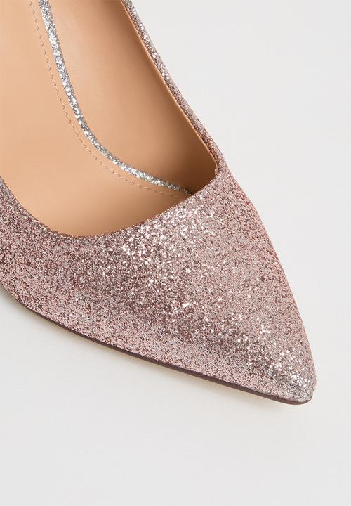 SISSY BOY - Glitter stiletto heels - pink & sliver