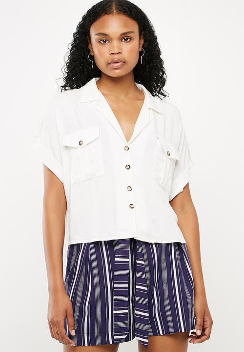 Superbalist - Utility shirt - ivory 