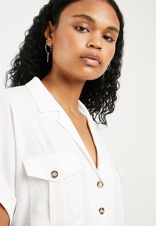 Superbalist - Utility shirt - ivory 