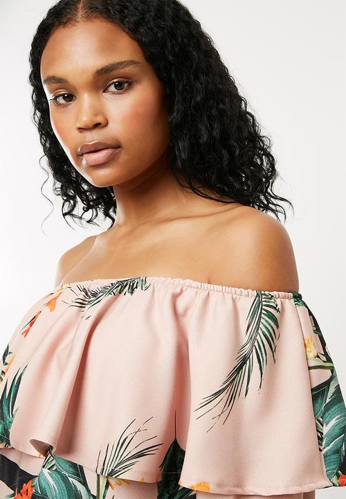 Superbalist - Frilled off the shoulder blouse - multi