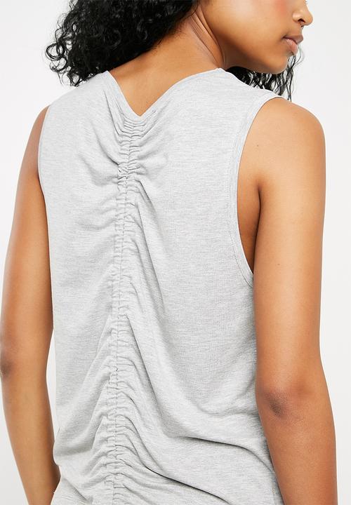 Superbalist - Drawstring detail vest - grey 