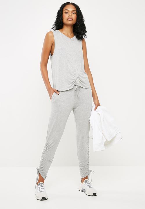 Superbalist - Drawstring detail vest - grey 