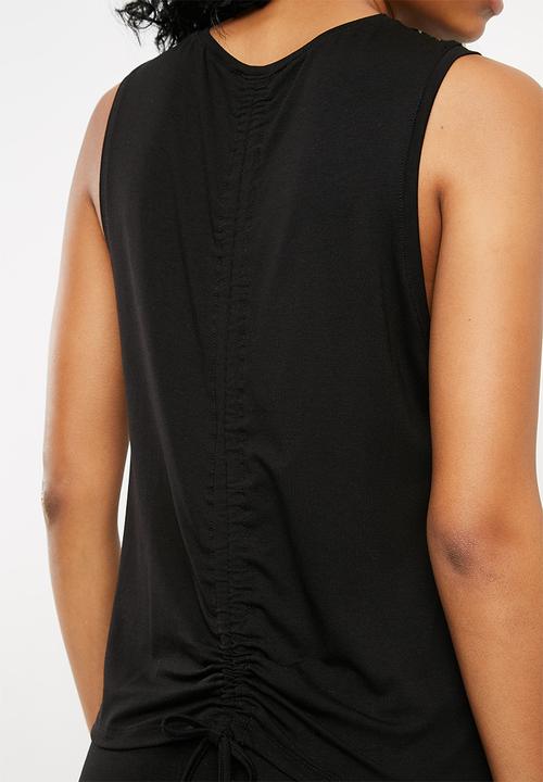 Superbalist - Drawstring detail vest - black