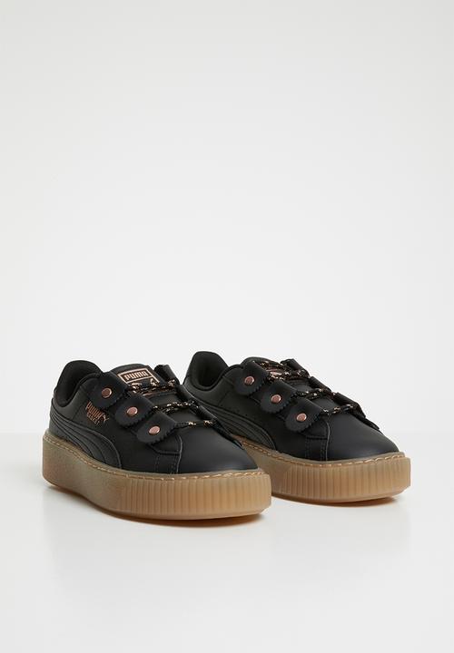 PUMA - Basket platform loops sneaker - black
