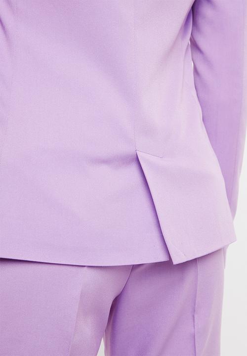 Superbalist - Double breasted suit jacket - lilac