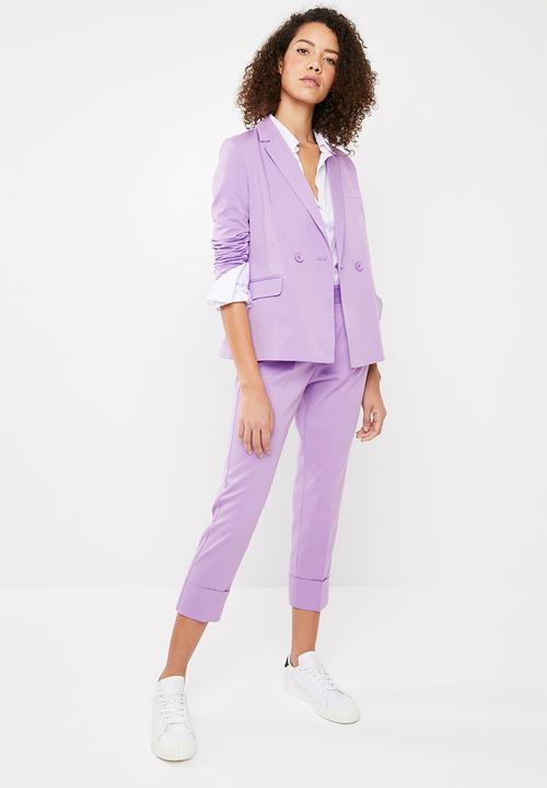 Superbalist - Double breasted suit jacket - lilac